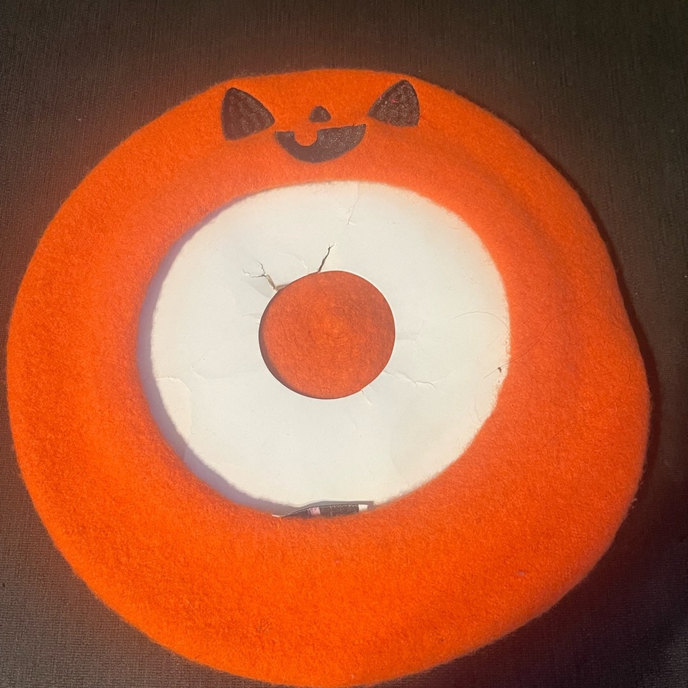 Orange Pumpkin beret